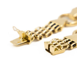 Bracelet Maille et Anneaux en or jaune - Castafiore