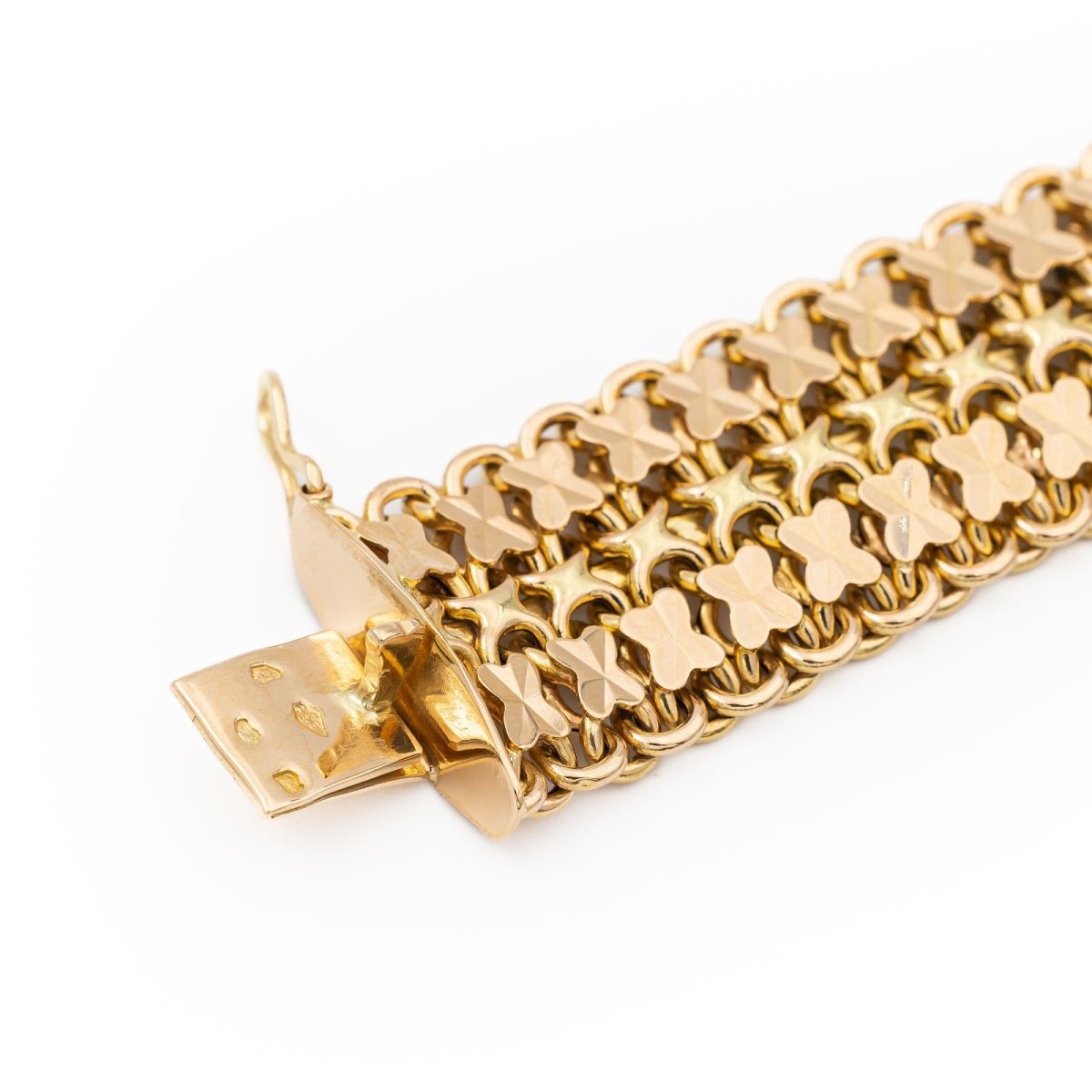 Bracelet Maille fantaisie en or jaune - Castafiore