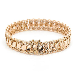 Bracelet Maille fantaisie en or jaune - Castafiore