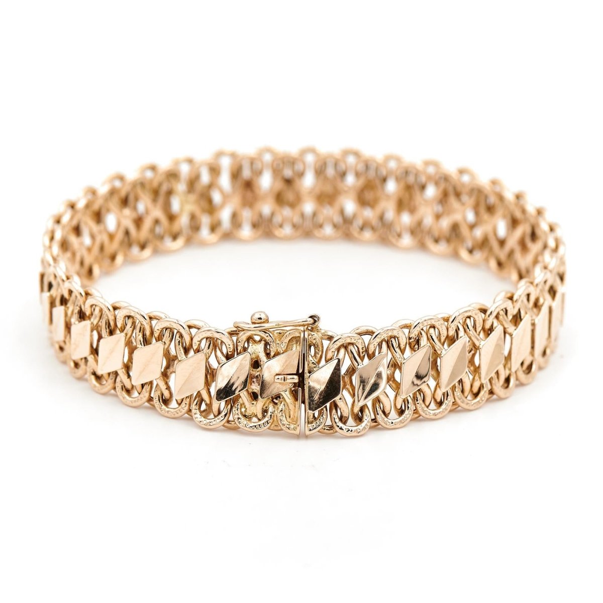 Bracelet Maille fantaisie en or jaune - Castafiore