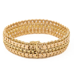 Bracelet Maille fantaisie en or jaune - Castafiore