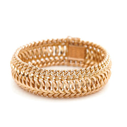 Bracelet Maille fantaisie en or jaune - Castafiore