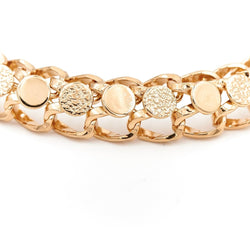 Bracelet Maille fantaisie en or jaune - Castafiore