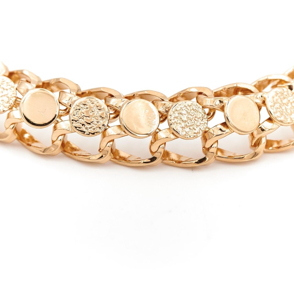 Bracelet Maille fantaisie en or jaune - Castafiore