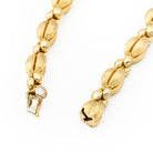 Bracelet Maille fantaisie en or jaune brillant et mat - Castafiore