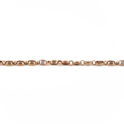 Bracelet Maille filigrane en or rose - Castafiore