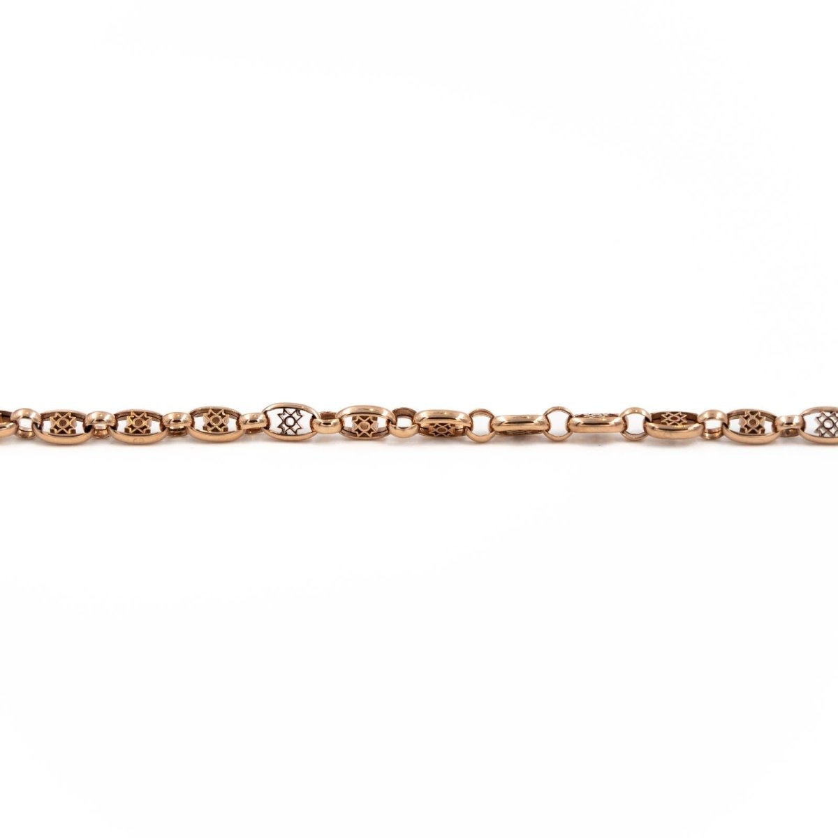 Bracelet Maille filigrane en or rose - Castafiore