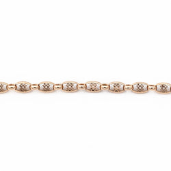 Bracelet Maille filigrane en or rose - Castafiore