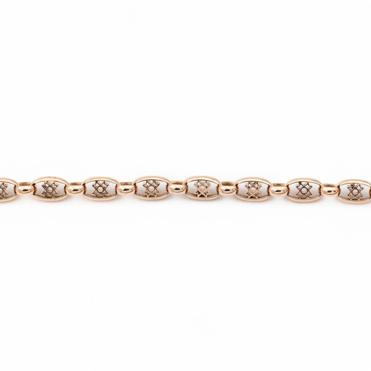 Bracelet Maille filigrane en or rose - Castafiore