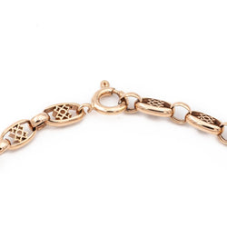 Bracelet Maille filigrane en or rose - Castafiore