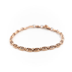 Bracelet Maille filigrane en or rose - Castafiore