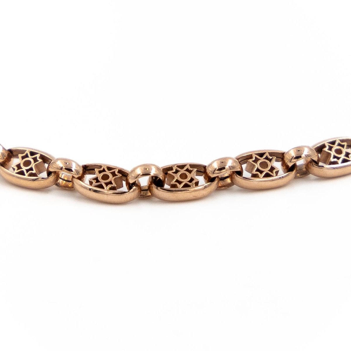 Bracelet Maille filigrane en or rose - Castafiore
