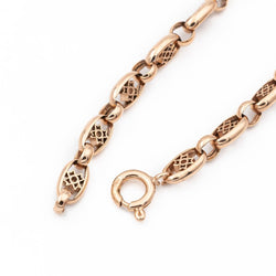 Bracelet Maille filigrane en or rose - Castafiore