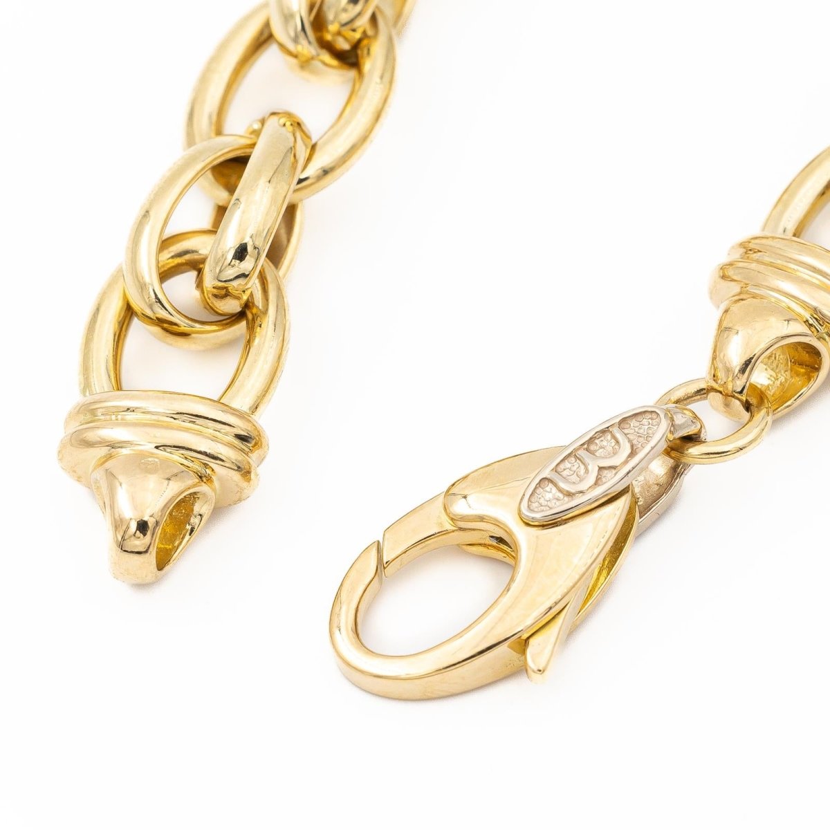 Bracelet Maille forçat en or jaune - Castafiore