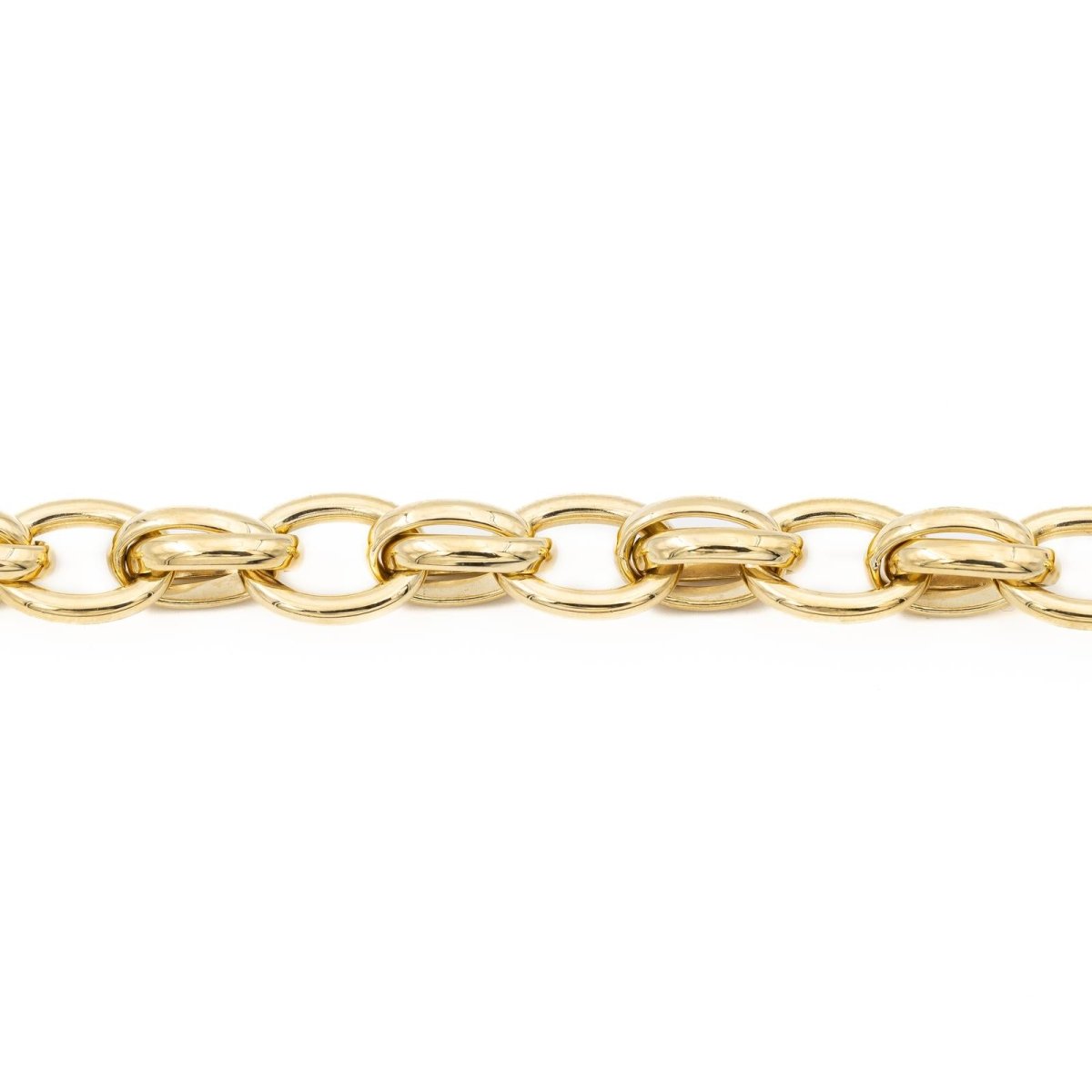 Bracelet Maille forçat en or jaune - Castafiore