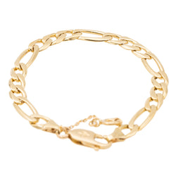 Bracelet Maille gourmette en or jaune - Castafiore