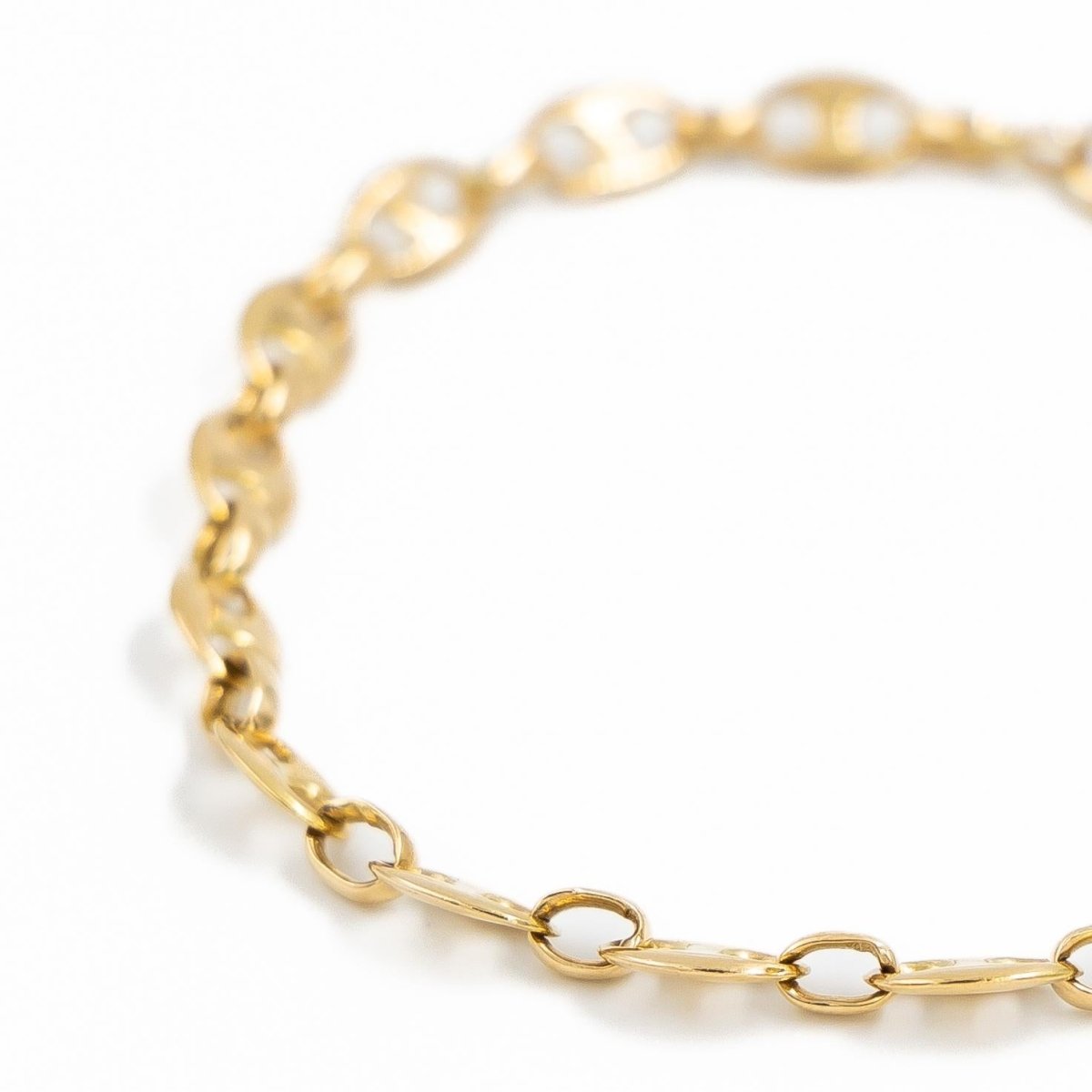 Bracelet Maille grain de café en or jaune - Castafiore