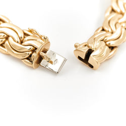 Bracelet Maille haricot en or jaune - Castafiore