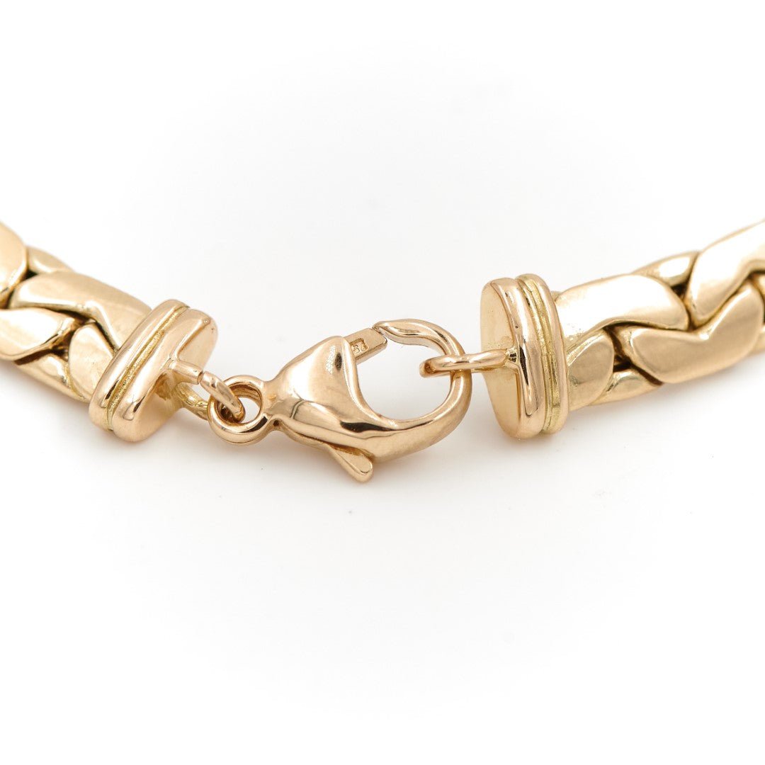 Bracelet Maille haricot en or jaune - Castafiore