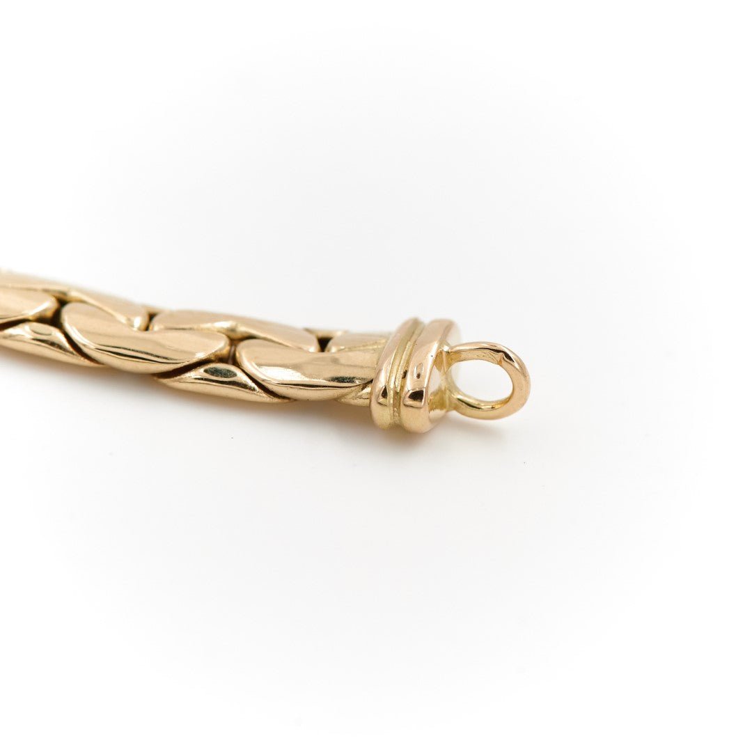 Bracelet Maille haricot en or jaune - Castafiore