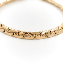 Bracelet Maille haricot en or jaune - Castafiore