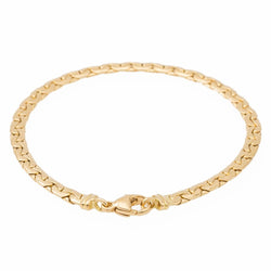 Bracelet Maille haricot en or jaune - Castafiore