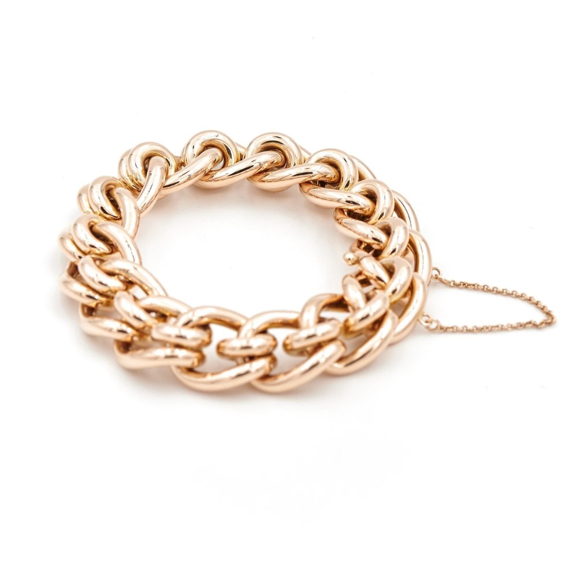 Bracelet Maille imposante en or jaune - Castafiore