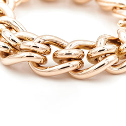 Bracelet Maille imposante en or jaune - Castafiore