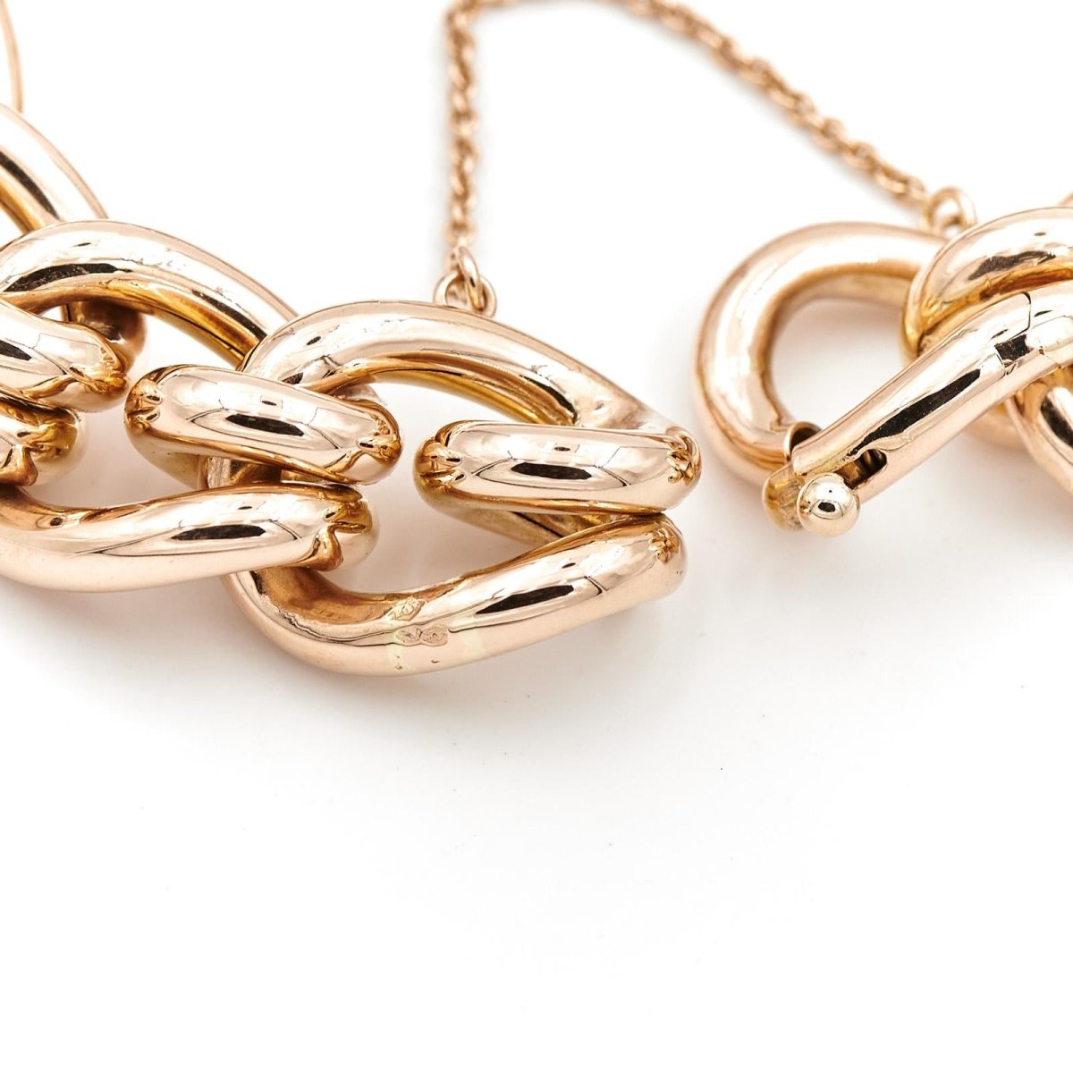 Bracelet Maille imposante en or jaune - Castafiore