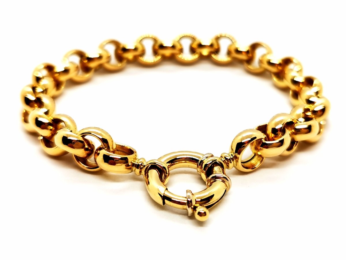 Bracelet Maille jaseron en or jaune - Castafiore