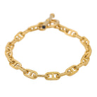 Bracelet Maille marine CAPLAIN SAINT ANDRÉ en or jaune et saphir - Castafiore