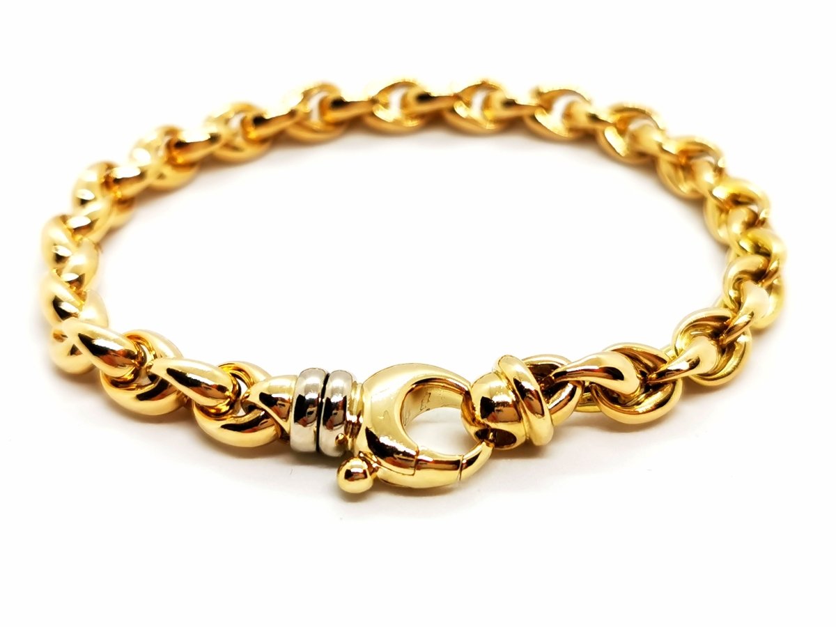 Bracelet Maille ovale en 2 ors - Castafiore