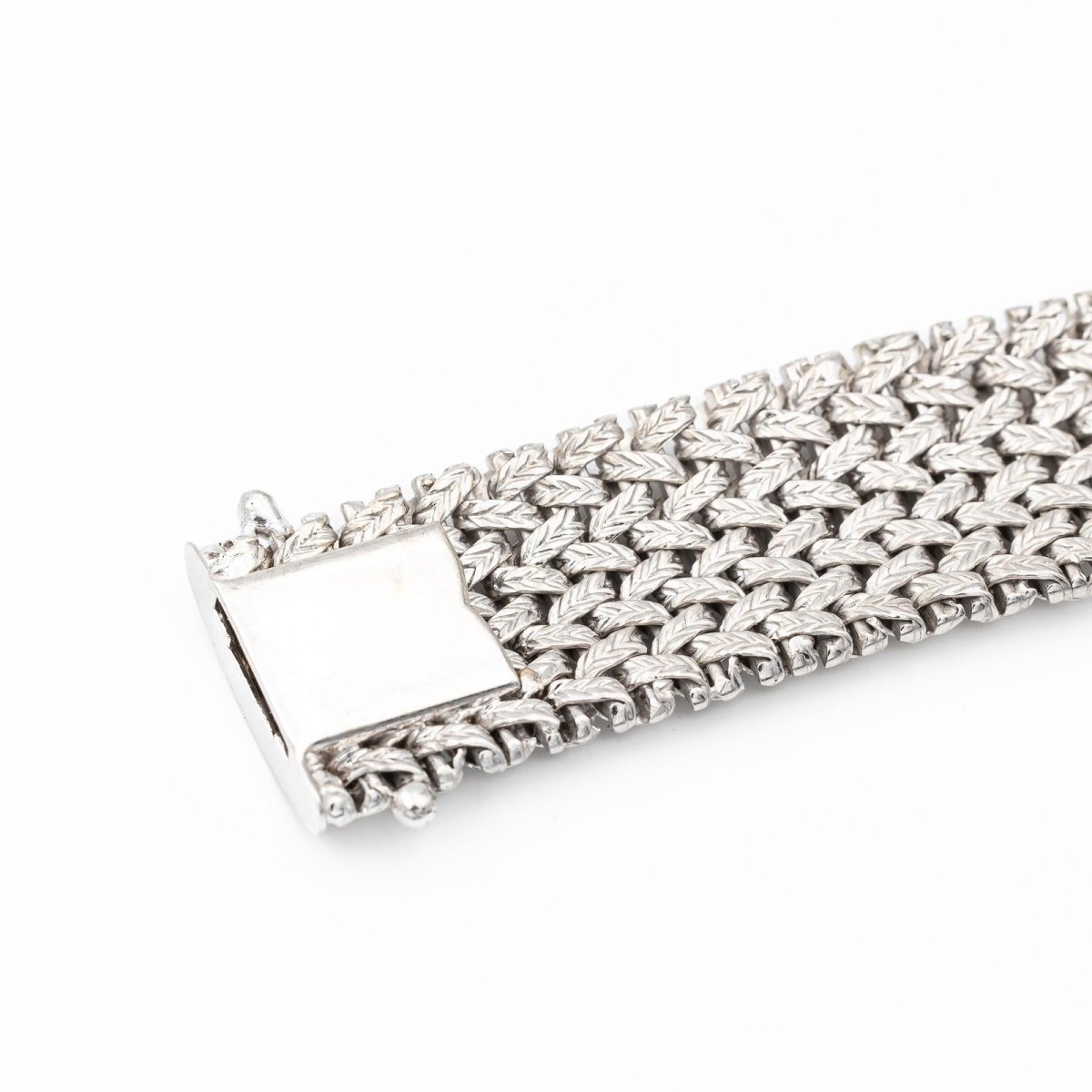 Bracelet Maille polonaise en or blanc - Castafiore