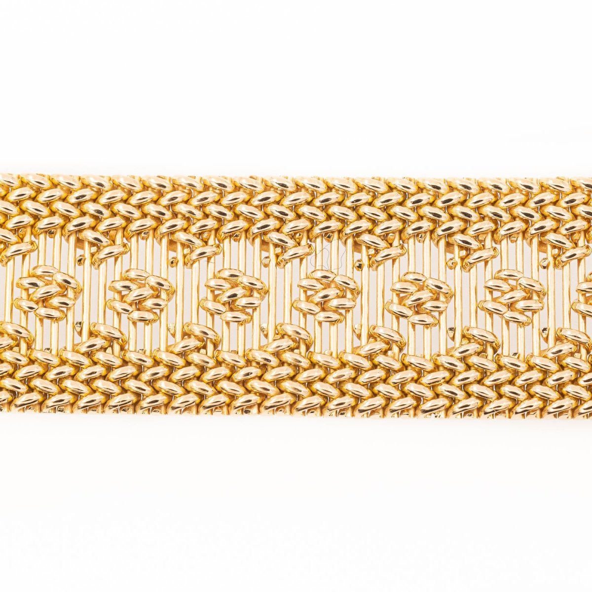 Bracelet Maille polonaise en or jaune - Castafiore