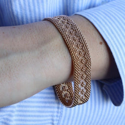 Bracelet Maille polonaise en or jaune - Castafiore