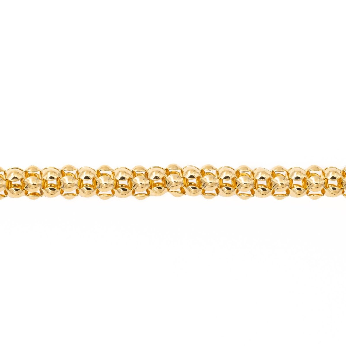 Bracelet Maille popcorn en or jaune - Castafiore