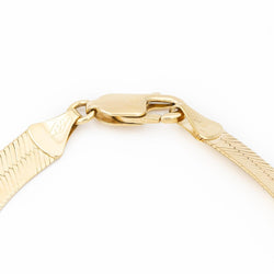 Bracelet Maille serpent en or jaune - Castafiore