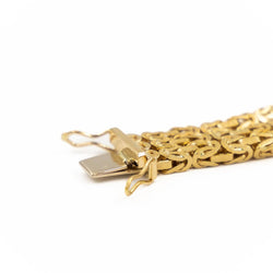 Bracelet Maille serpent en or jaune et or blanc - Castafiore
