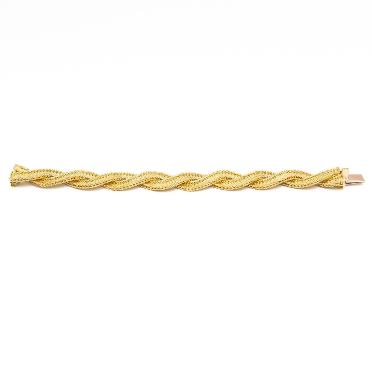 Bracelet Maille torsadée en or jaune - Castafiore