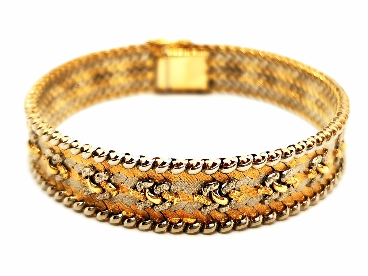 Bracelet Maille tricolore en 3 ors - Castafiore