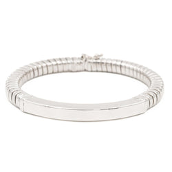 Bracelet Maille tubogas Or blanc - Castafiore