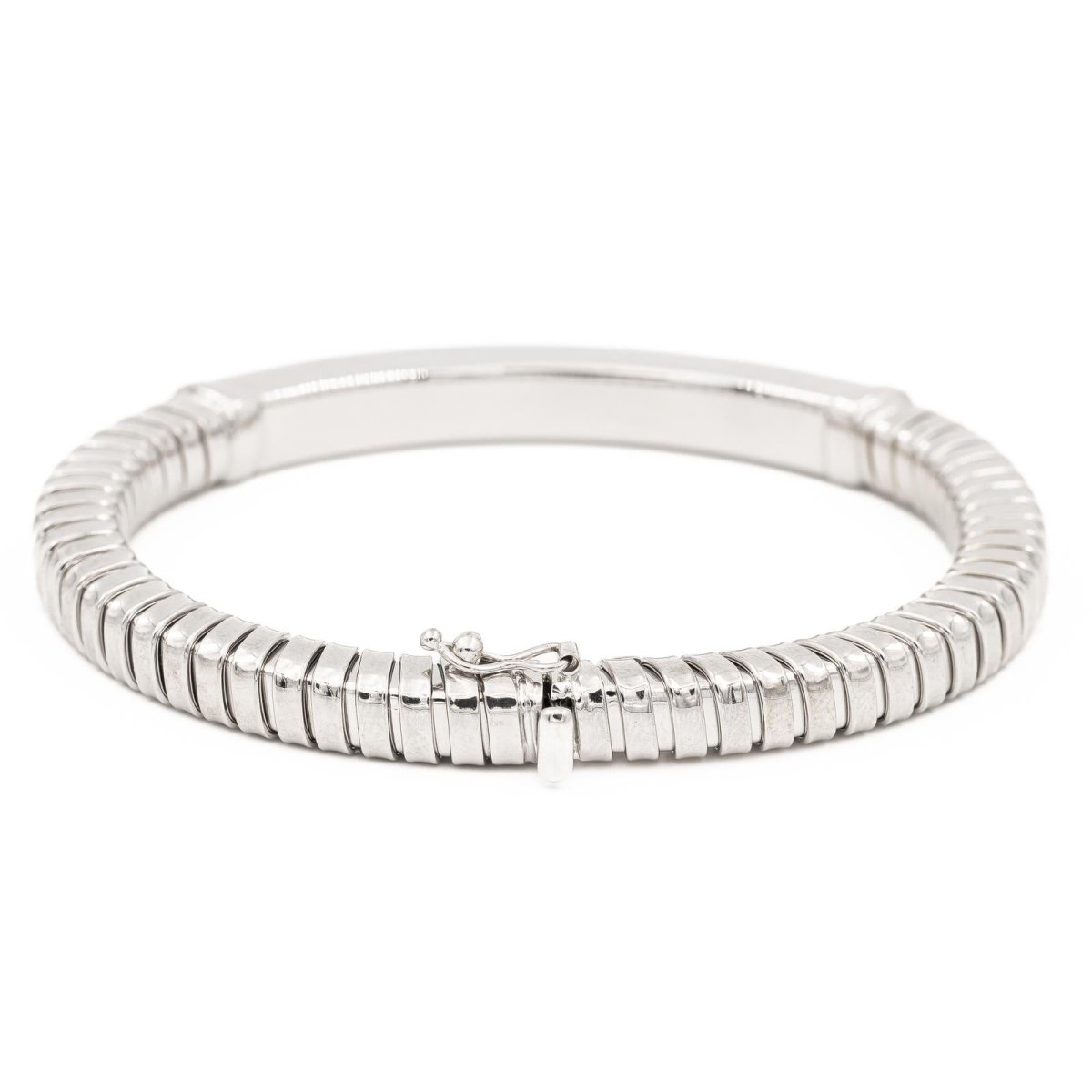 Bracelet Maille tubogas Or blanc - Castafiore