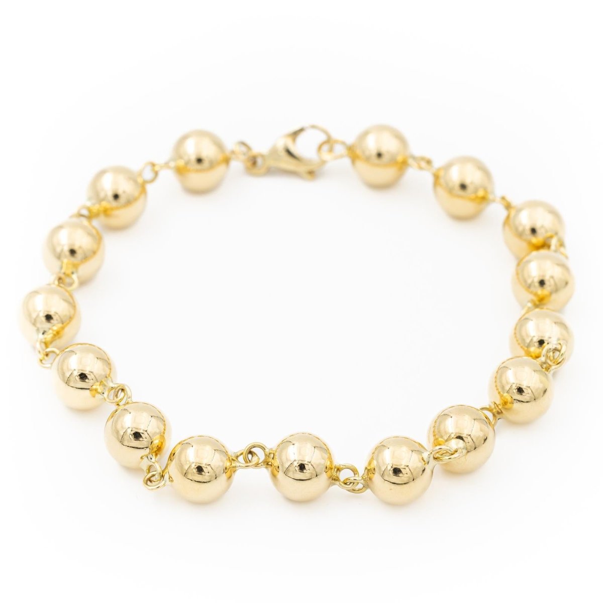 Bracelet Mailles boules en or jaune - Castafiore