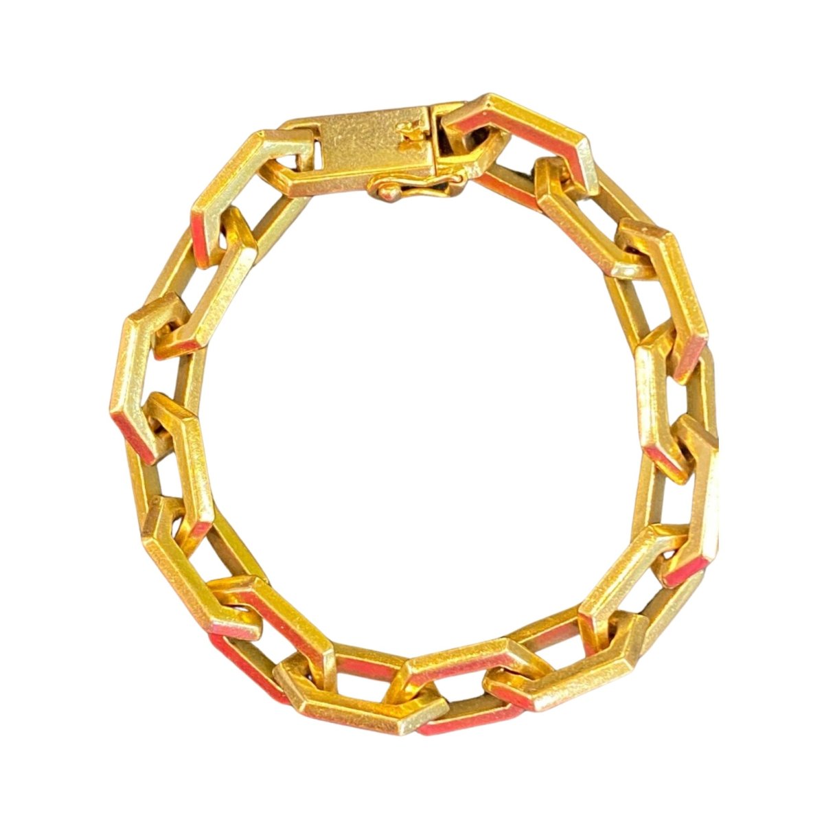 Bracelet mailles losanges en or jaune - Castafiore