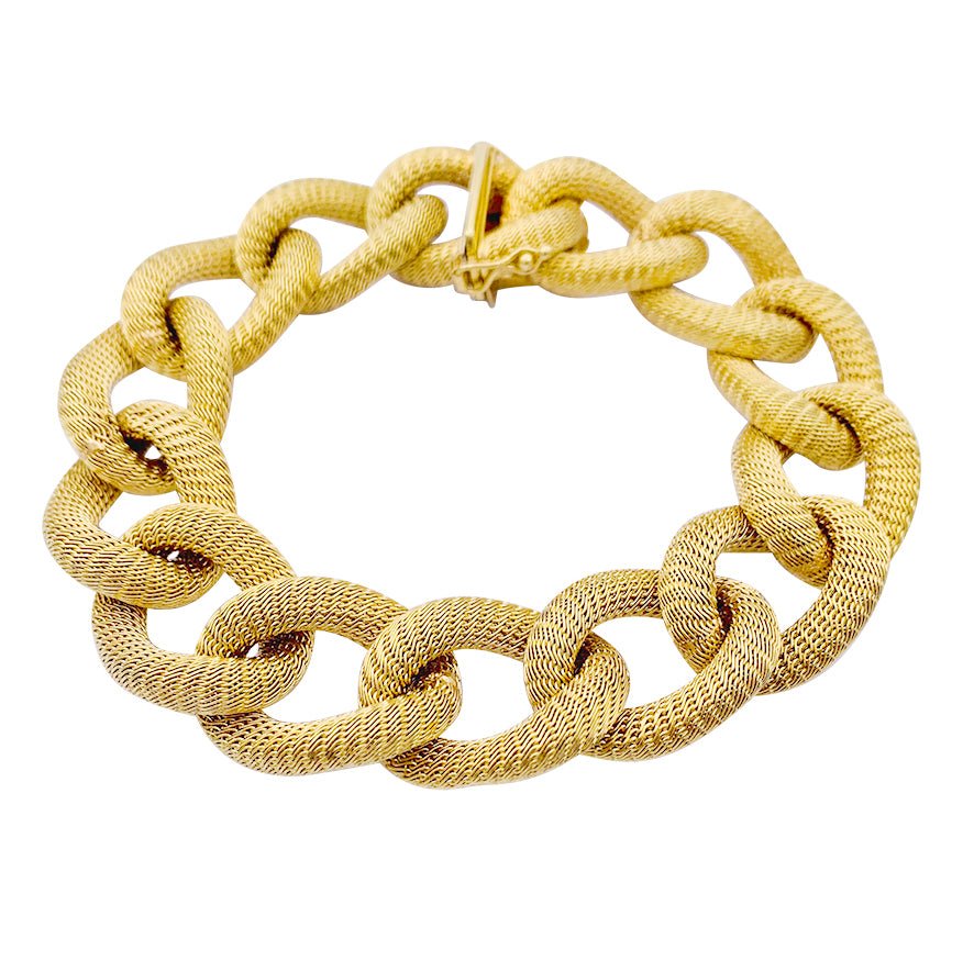 Bracelet maillon en or jaune - Castafiore