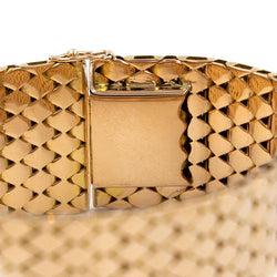 Bracelet Manchette écailles en or rose - Castafiore