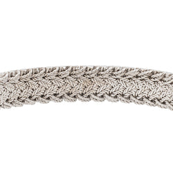 Bracelet Manchette en or blanc saphirs et diamants - Castafiore
