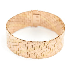 Bracelet Manchette en or jaune - Castafiore