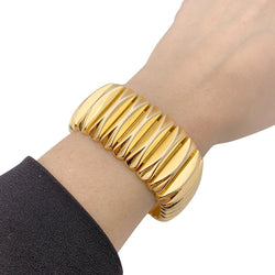 Bracelet Manchette en or jaune - Castafiore