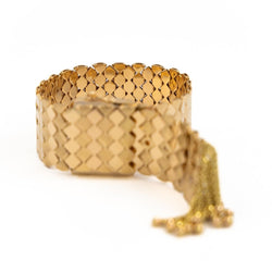 Bracelet Manchette en or jaune - Castafiore